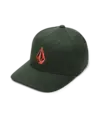 Volcom Full Stone Flexfit Hat Dark Forest