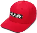 Volcom Oval Mark Flexfit Bright Red - One Size